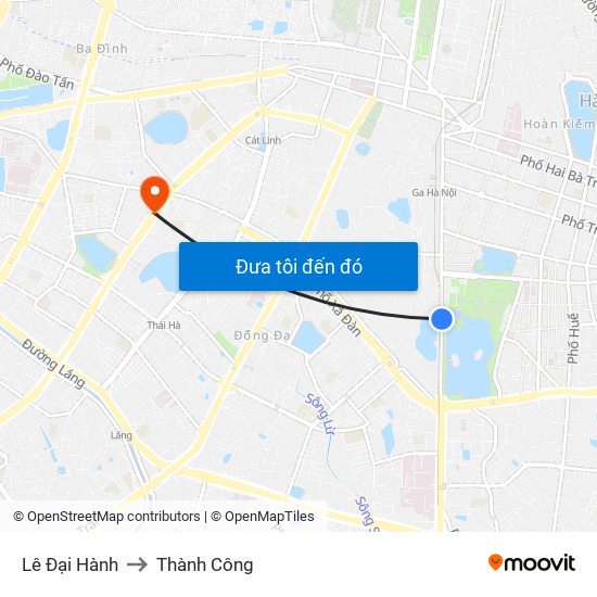 Lê Đại Hành to Thành Công map