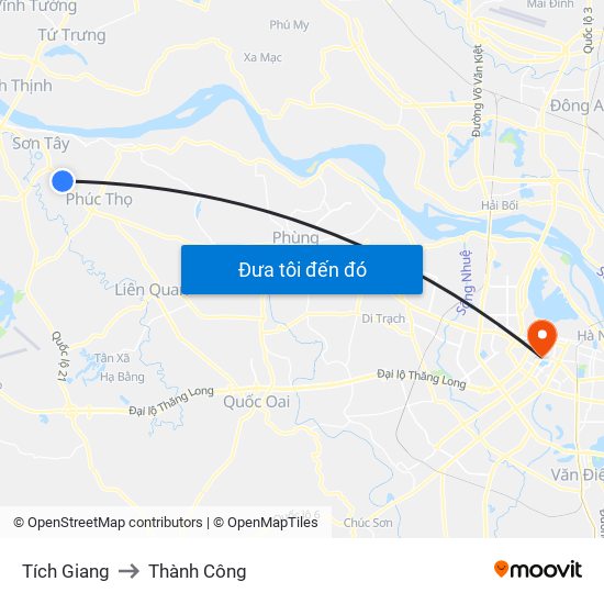 Tích Giang to Thành Công map