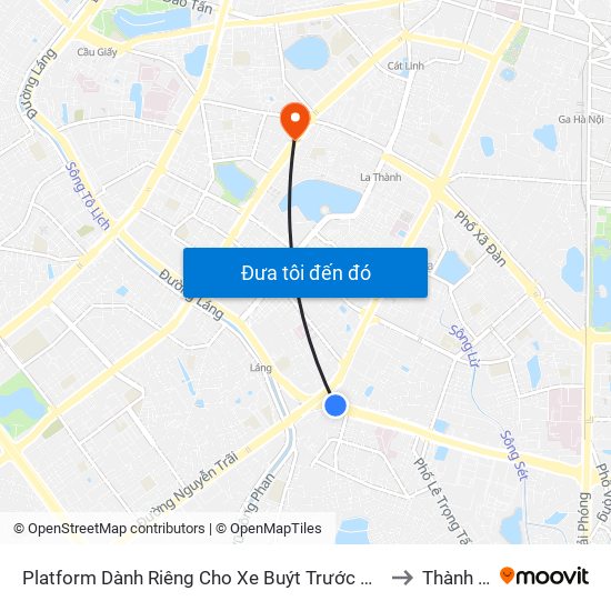 Platform Dành Riêng Cho Xe Buýt Trước Nhà 604 Trường Chinh to Thành Công map