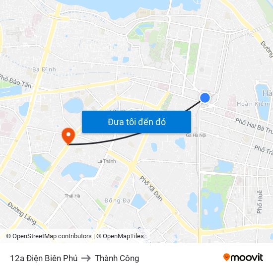 12a Điện Biên Phủ to Thành Công map