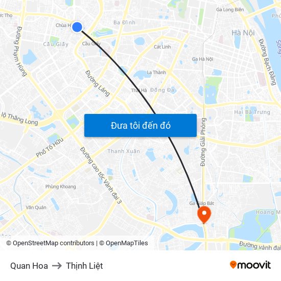 Quan Hoa to Thịnh Liệt map