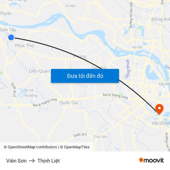 Viên Sơn to Thịnh Liệt map