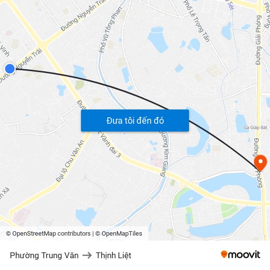 Phường Trung Văn to Thịnh Liệt map