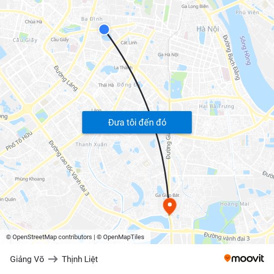 Giảng Võ to Thịnh Liệt map
