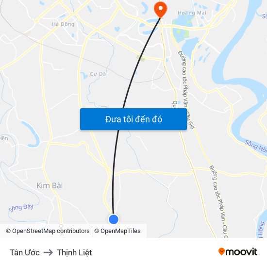 Tân Ước to Thịnh Liệt map