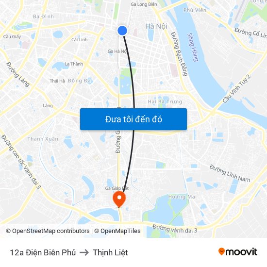 12a Điện Biên Phủ to Thịnh Liệt map