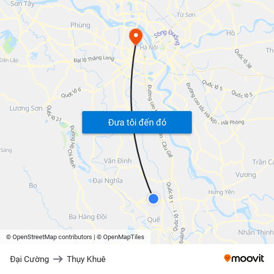 Đại Cường to Thụy Khuê map