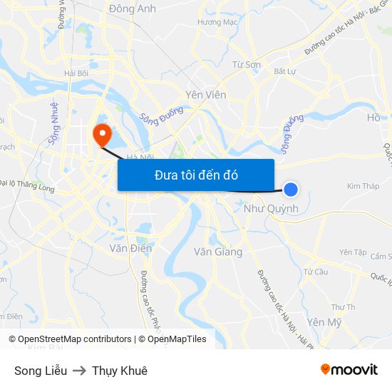 Song Liễu to Thụy Khuê map