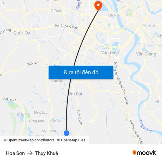 Hoa Sơn to Thụy Khuê map