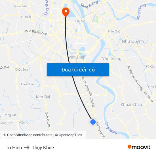 Tô Hiệu to Thụy Khuê map