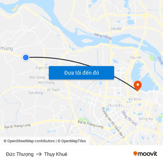 Đức Thượng to Thụy Khuê map