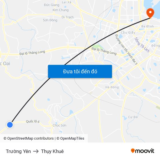 Trường Yên to Thụy Khuê map