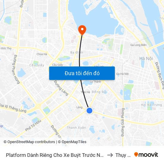 Platform Dành Riêng Cho Xe Buýt Trước Nhà 604 Trường Chinh to Thụy Khuê map