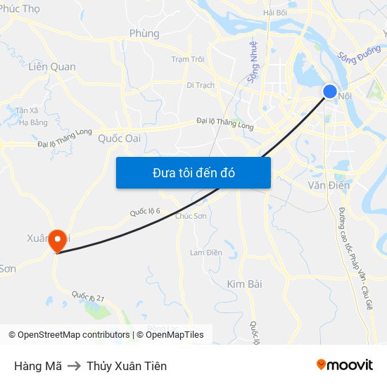 Hàng Mã to Thủy Xuân Tiên map