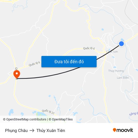 Phụng Châu to Thủy Xuân Tiên map