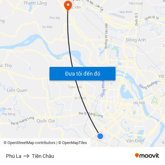 Phú La to Tiền Châu map