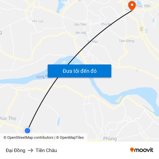 Đại Đồng to Tiền Châu map