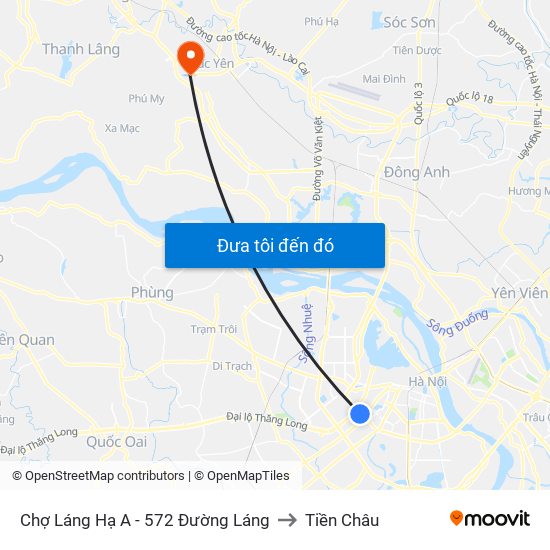 Chợ Láng Hạ A - 572 Đường Láng to Tiền Châu map