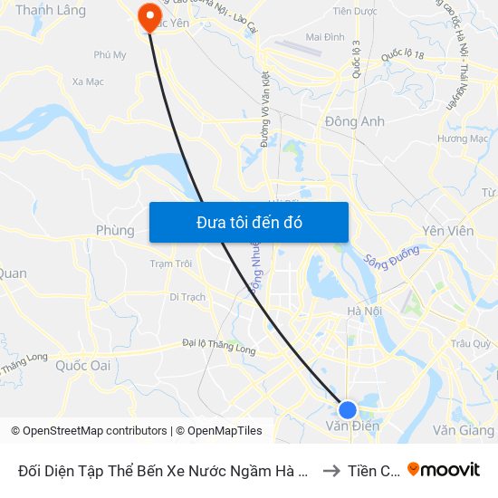 Đối Diện Tập Thể Bến Xe Nước Ngầm Hà Nội - Ngọc Hồi to Tiền Châu map