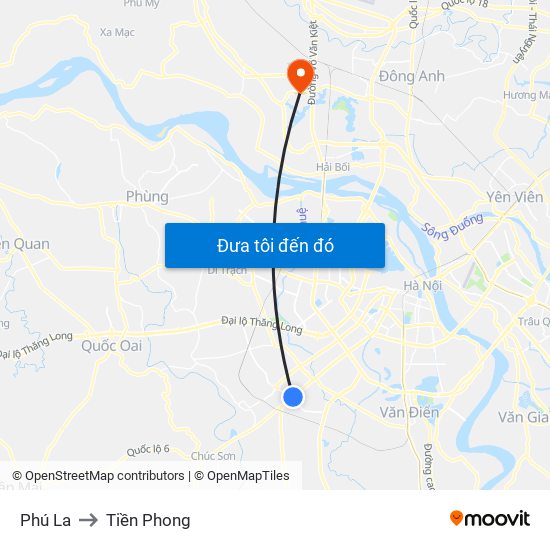 Phú La to Tiền Phong map