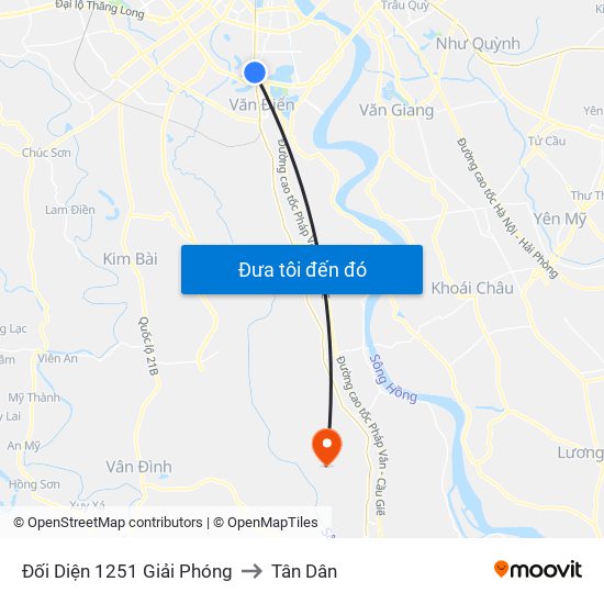 Đối Diện 1251 Giải Phóng to Tân Dân map