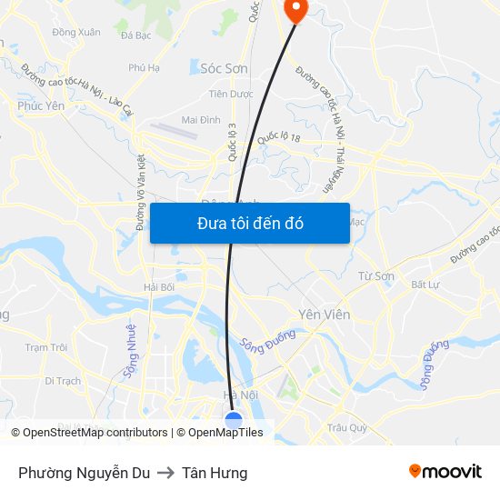 Phường Nguyễn Du to Tân Hưng map