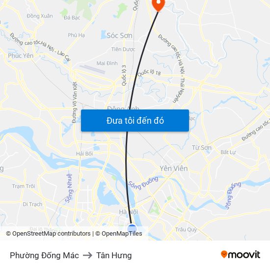 Phường Đống Mác to Tân Hưng map