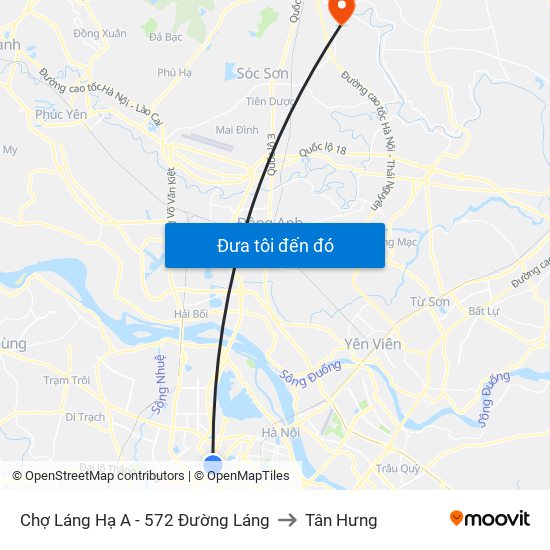 Chợ Láng Hạ A - 572 Đường Láng to Tân Hưng map