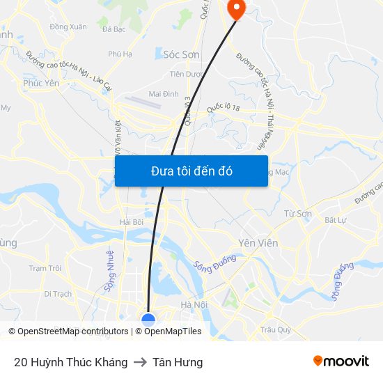20 Huỳnh Thúc Kháng to Tân Hưng map