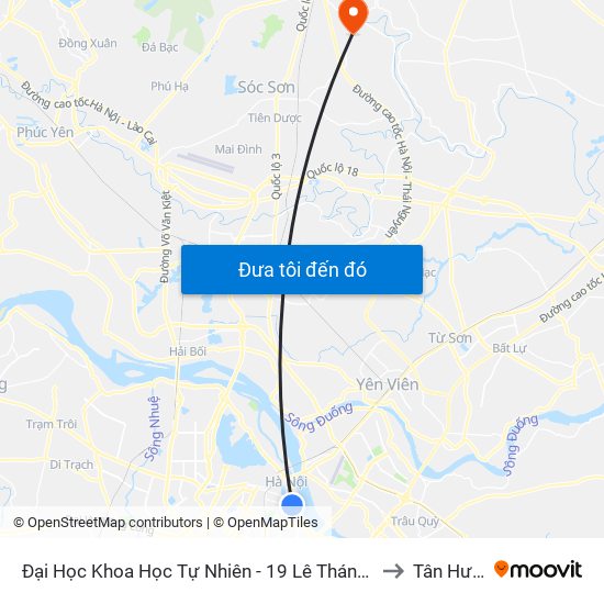 Đại Học Khoa Học Tự Nhiên - 19 Lê Thánh Tông to Tân Hưng map