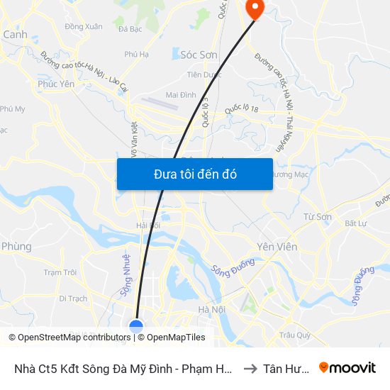 Nhà Ct5 Kđt Sông Đà Mỹ Đình - Phạm Hùng to Tân Hưng map