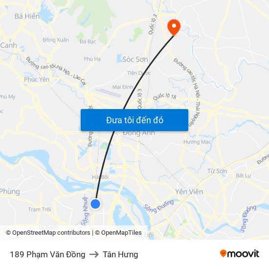 189 Phạm Văn Đồng to Tân Hưng map