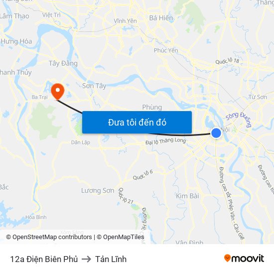 12a Điện Biên Phủ to Tản Lĩnh map