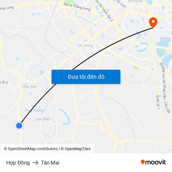 Hợp Đồng to Tân Mai map