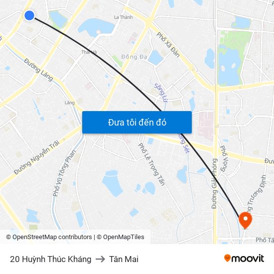 20 Huỳnh Thúc Kháng to Tân Mai map