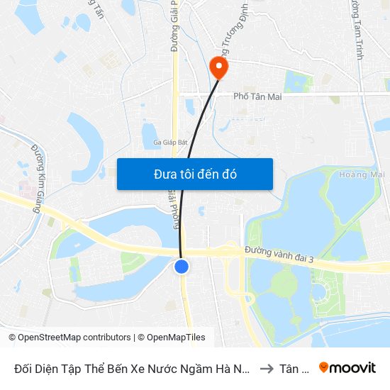 Đối Diện Tập Thể Bến Xe Nước Ngầm Hà Nội - Ngọc Hồi to Tân Mai map