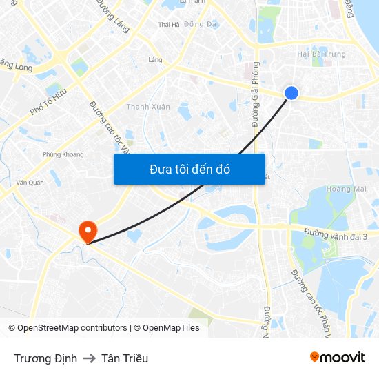 Trương Định to Tân Triều map