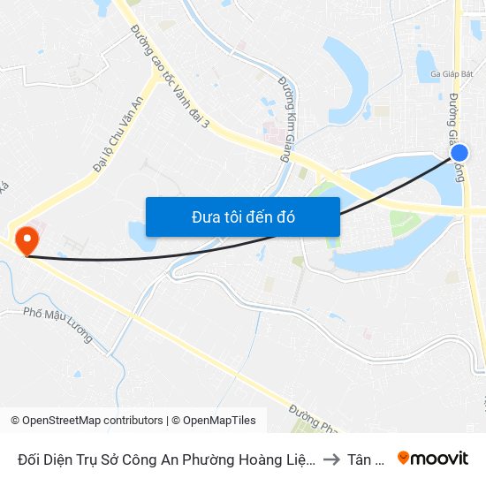 Đối Diện Trụ Sở Công An Phường Hoàng Liệt- 1277 Giải Phóng to Tân Triều map