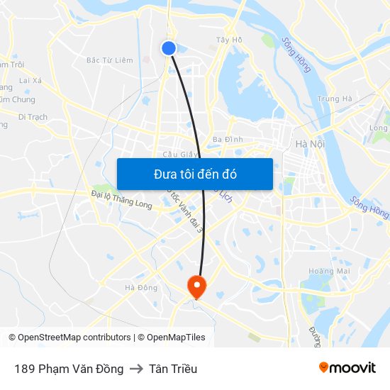 189 Phạm Văn Đồng to Tân Triều map