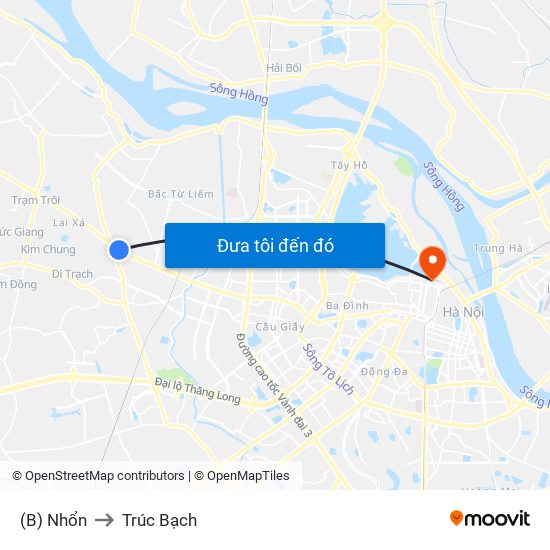 (B) Nhổn to Trúc Bạch map