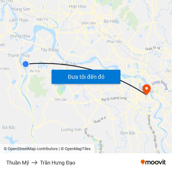 Thuần Mỹ to Trần Hưng Đạo map