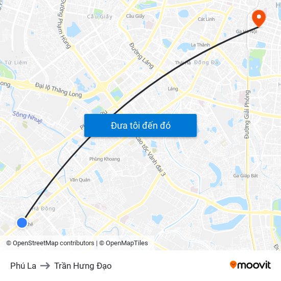 Phú La to Trần Hưng Đạo map