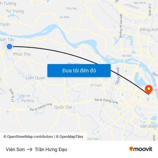 Viên Sơn to Trần Hưng Đạo map