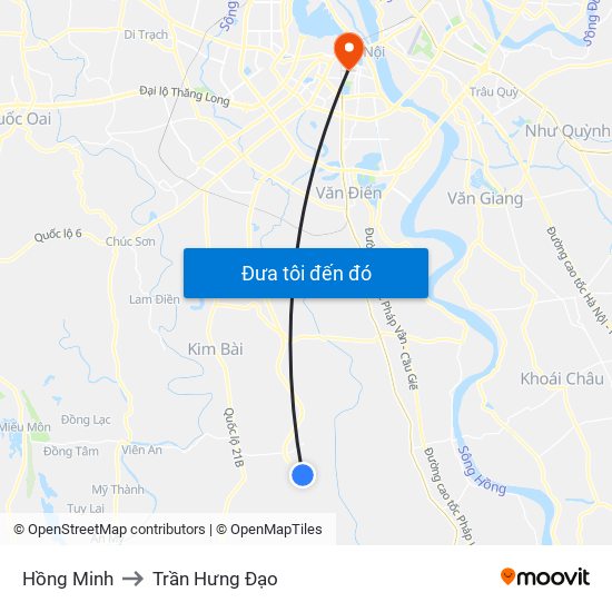 Hồng Minh to Trần Hưng Đạo map
