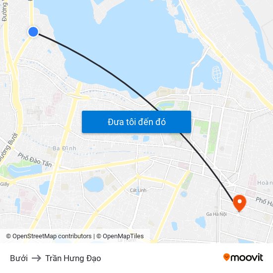 Bưởi to Trần Hưng Đạo map