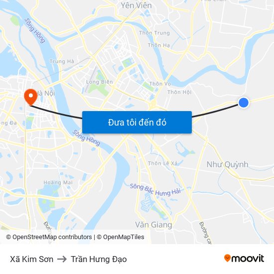 Xã Kim Sơn to Trần Hưng Đạo map