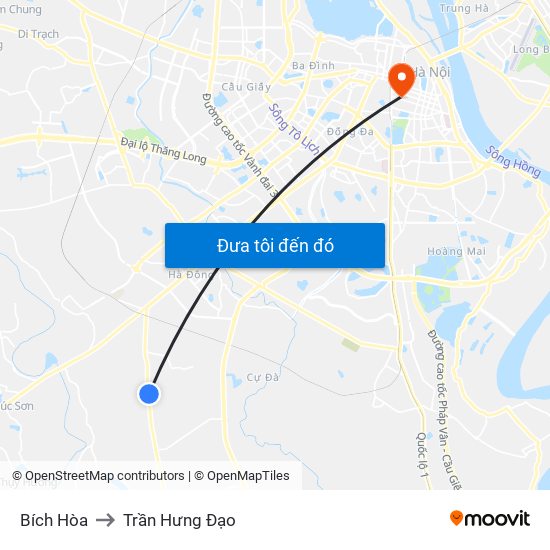 Bích Hòa to Trần Hưng Đạo map