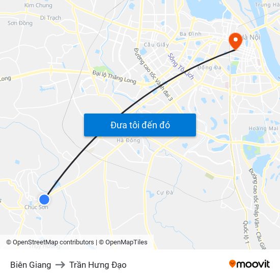 Biên Giang to Trần Hưng Đạo map