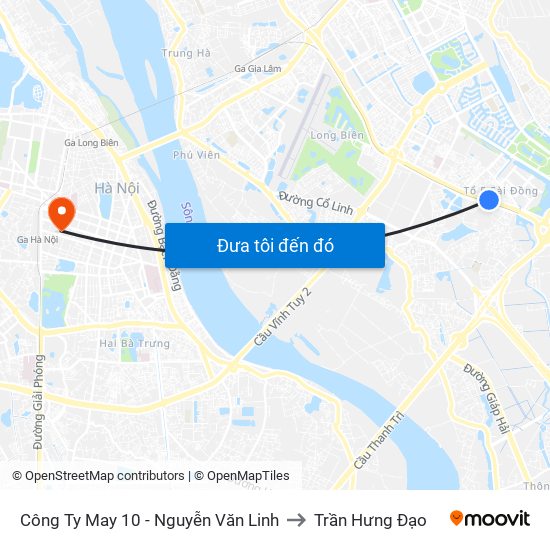 Công Ty May 10 - Nguyễn Văn Linh to Trần Hưng Đạo map