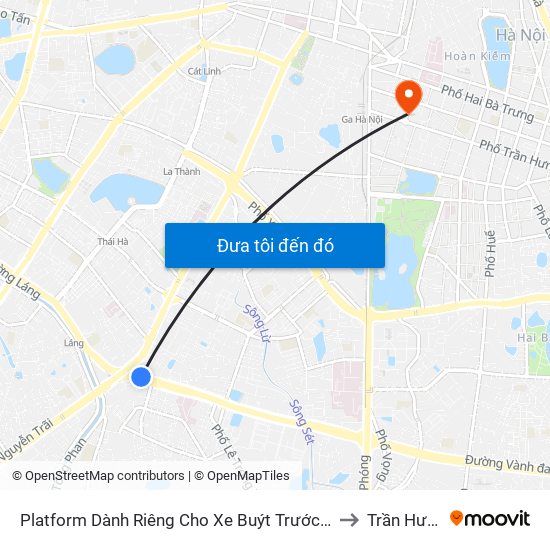 Platform Dành Riêng Cho Xe Buýt Trước Nhà 604 Trường Chinh to Trần Hưng Đạo map